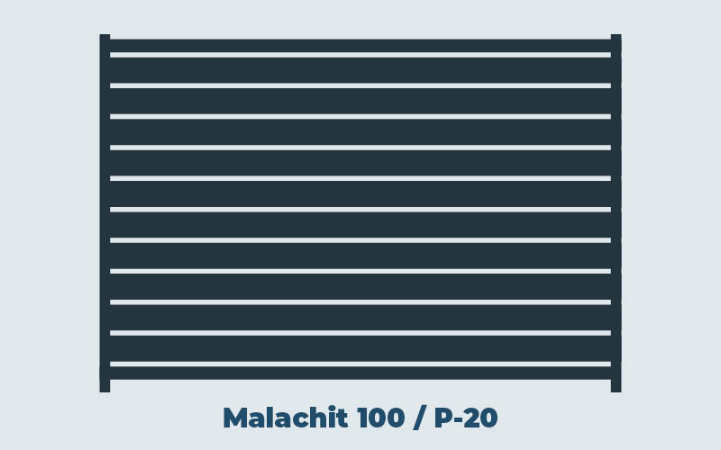 Frontzaun Element Malachit100